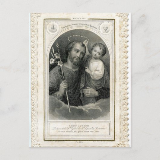 Antike französische Postkarte (Vorderseite)