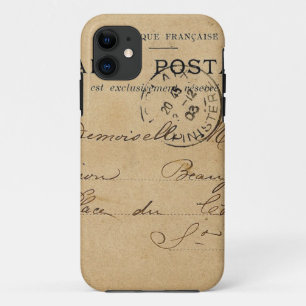 Antike französische Postkarte iPhone 11 Hülle