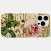 Antike französische rosa Rosen Case-Mate iPhone Hülle (Rückseite (Horizontal))