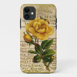 Antike französische Rose iPhone 11 Hülle
