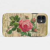 Antike französische Rose Case-Mate iPhone Hülle (Rückseite (Horizontal))