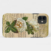 Antike französische Rose Case-Mate iPhone Hülle (Rückseite (Horizontal))