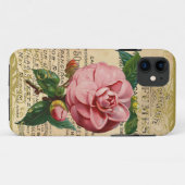 Antike französische Rose Case-Mate iPhone Hülle (Rückseite (Horizontal))