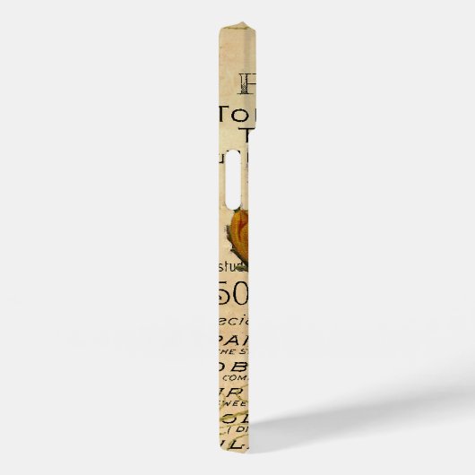 Antike französische Rose Case-Mate iPhone Hülle (Rückseite / Rechts)