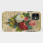 Antike französische Rose Case-Mate iPhone Hülle (Rückseite (Horizontal))