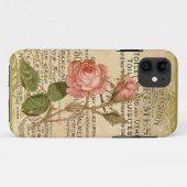 Antike französische Rose Case-Mate iPhone Hülle (Rückseite (Horizontal))