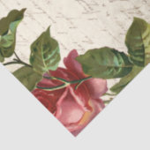 Antike Französische Rose Ephemera Decoupage Seidenpapier (Ausschnitt)