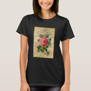 Antike französische Rose T-Shirt