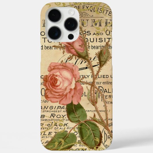 Antike französische Rosen Case-Mate iPhone Hülle (Rückseite)