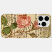 Antike französische Rosen Case-Mate iPhone Hülle (Rückseite (Horizontal))