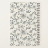 Antike französische Toile Botanical Vogel rustikal Notizblock (Rückseite)