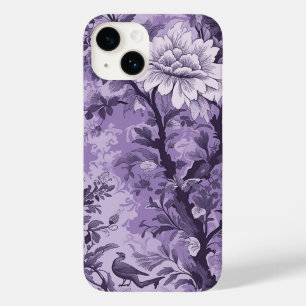 Antike französische violette Toile Fleurie Case-Mate iPhone 14 Hülle