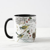 Antike französische Vögel Kaffeetasse (Links)