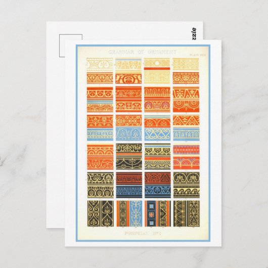 Antike Fresco-Designs aus Pompeji Postkarte (Vorne/Hinten)