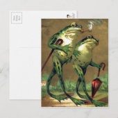 Antike Frösche Postkarte (Vorne/Hinten)