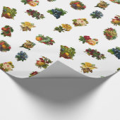 Antike Früchte & Blumen Geschenkpapier (Ecke)