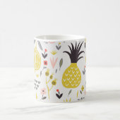 Antike Früchte, Blumen: nahtloses Muster. Kaffeetasse (Mittel)