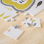 Antike Früchte, Blumen: nahtloses Muster. Puzzle (Seite)