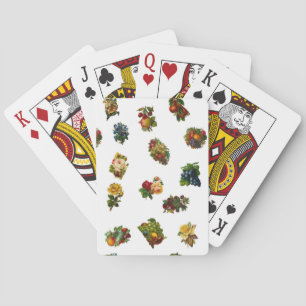 Antike Früchte & Blumen Spielkarten