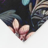 Antike Frühlingsblumen und Schmetterlinge Fleecedecke (Ecke)