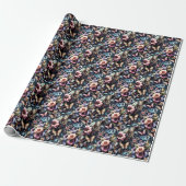 Antike Frühlingsblumen und Schmetterlinge Geschenkpapier (Ungerollt)