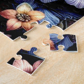 Antike Frühlingsblumen und Schmetterlinge Puzzle (Seite)