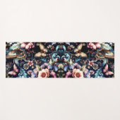 Antike Frühlingsblumen und Schmetterlinge Yogamatte (Vorderseite (Horizontal))