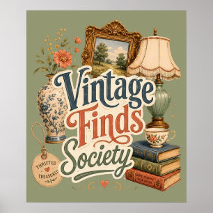 Antike Fundstücke Cottagecore Schätze Poster