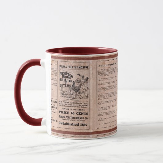 Antike füttern Kanister Tasse (Links)