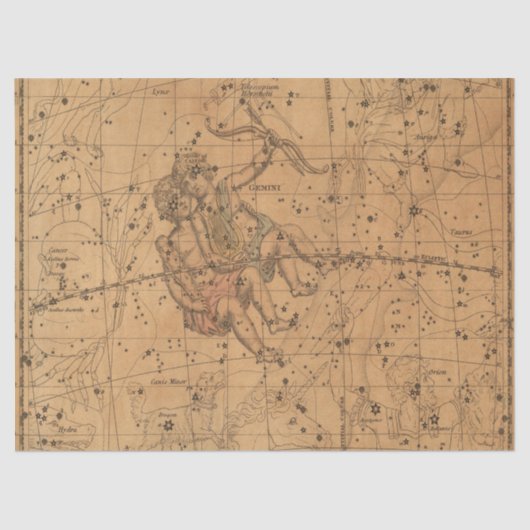 Antike Galaxie Karte Design 1 Seidenpapier (Vorderseite)