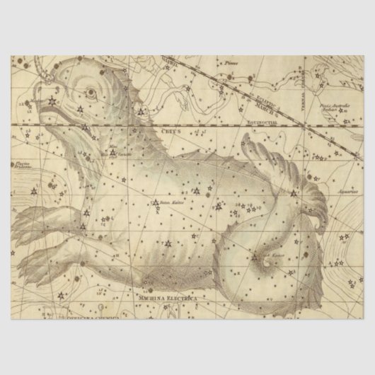 Antike Galaxie Karte Design 8 Seidenpapier (Vorderseite)