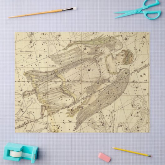 Antike Galaxie Karte Design 9 Seidenpapier (Basteln)