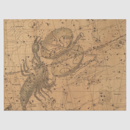 Antike Galaxy Karte Design 12 Seidenpapier (Vorderseite)