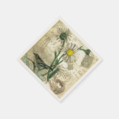Antike Gänseblümchen Serviette (Ecke)