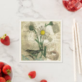 Antike Gänseblümchen Serviette (Beispiel)