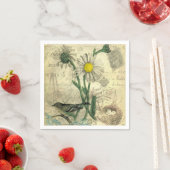 Antike Gänseblümchen Serviette (Beispiel)