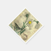 Antike Gänseblümchen Serviette (Ecke)
