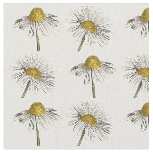Antike Gänseblume Stoff (Nahaufnahme)