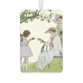 Antike Garten-Teeparty Autolufterfrischer (Rückseite)