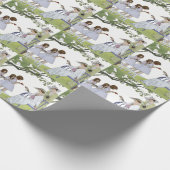 Antike Garten-Teeparty Geschenkpapier (Ecke)