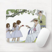 Antike Garten-Teeparty Mousepad (Mit Mouse)