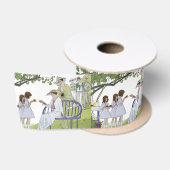 Antike Garten-Teeparty Satinband (Spule)