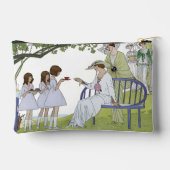 Antike Garten-Teeparty Zubehörtasche (Rückseite)