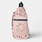 Antike Gartenblüten Crossbody Bag (Vorderseite)