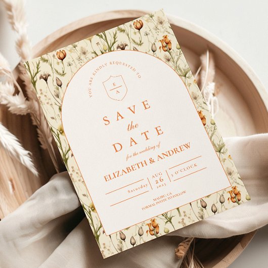 Antike Gartengebinde Hochzeit Save The Date