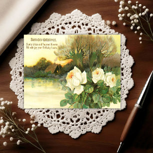 Antike Geburtstagskarte aus den frühen 1900er Jahr Postkarte