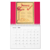 Antike Geburtstagsstuben Kalender (Jan 2026)