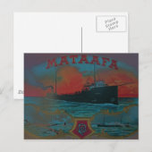 Antike gedruckte Postkarte (Vorne/Hinten)