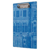 Antike "Gefühls-blauer" Architekt plant Klemmbrett (Links)