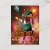 Antike Geheimnisse THOTH 3D Ägyptisch Scifi MUSEUM Visitenkarte (Rückseite)